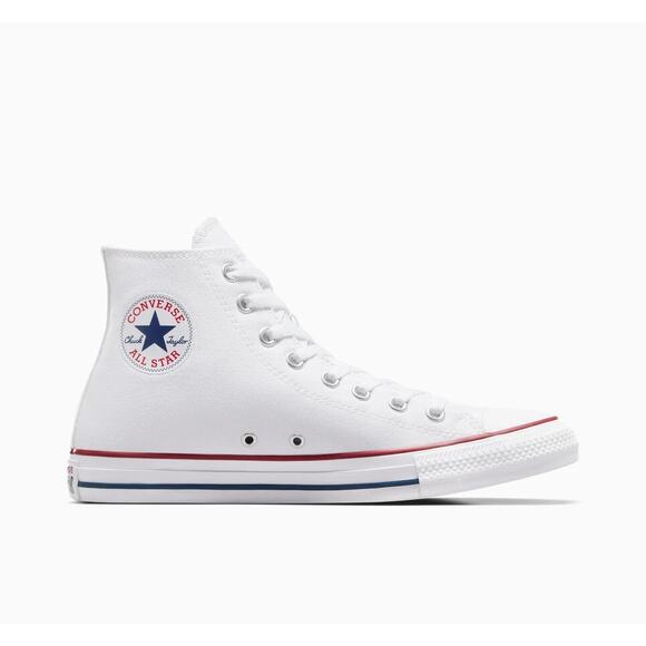 Converse All Star High Top Chucks, Optical White, M7650C, Mens 8.5 / Womens 10.5 - Picture 1 of 5